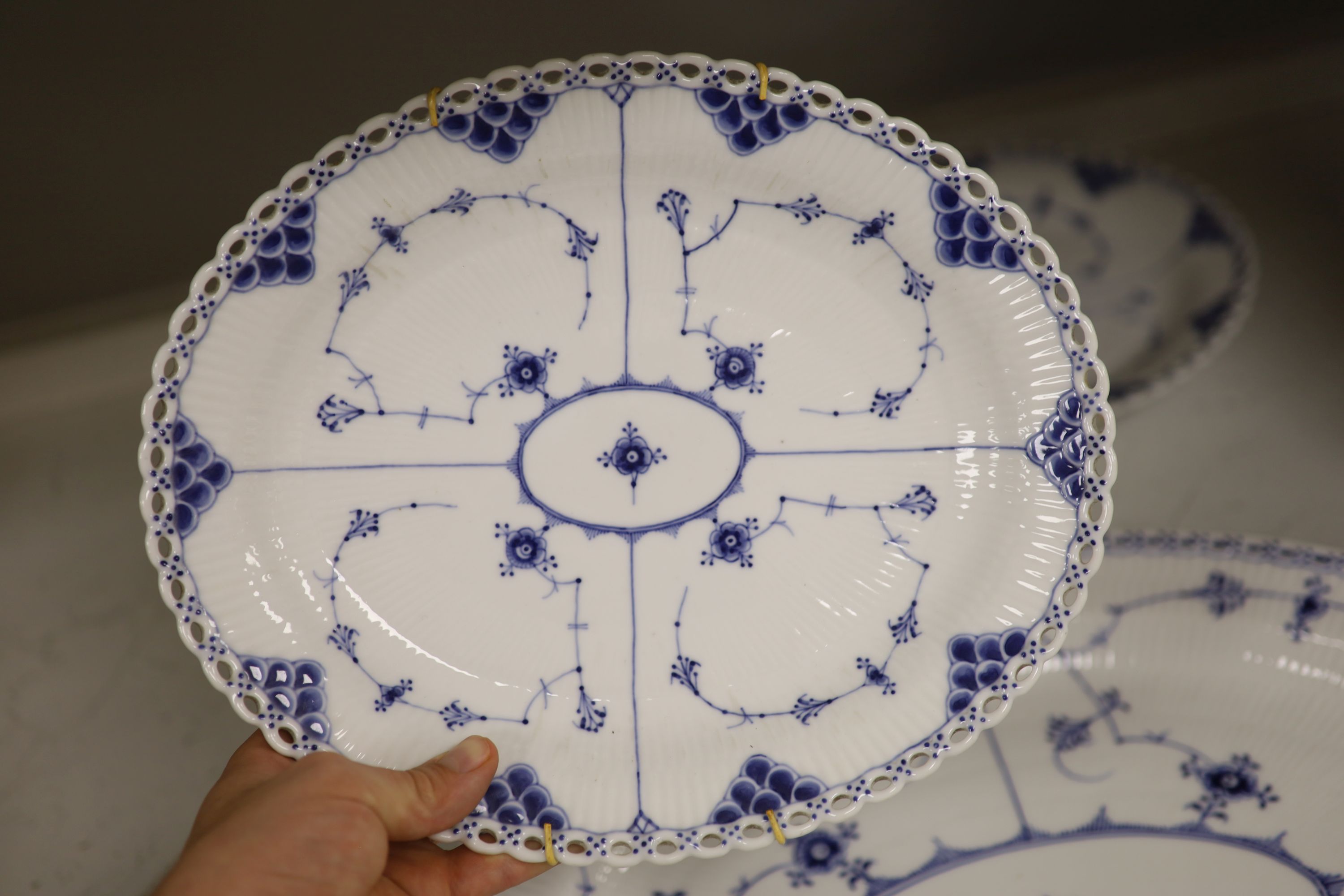 A Royal Copenhagen onion pattern part dinner service